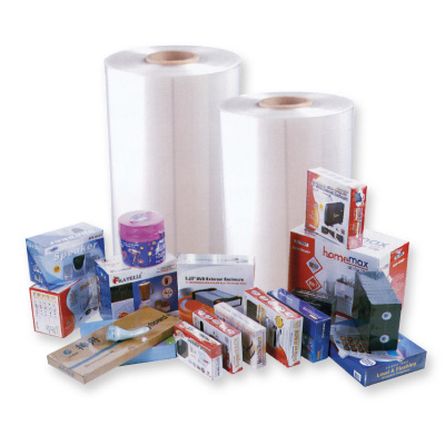 Crosslinked contraction film POF film